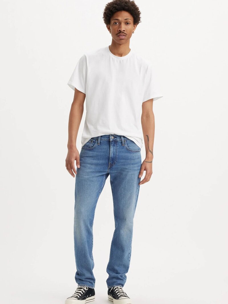 Straight leg jeans - blue denim